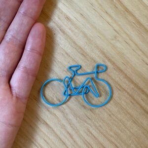 Blue Bicycle Bookmark/Paper Clip